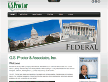 Tablet Screenshot of gsproctor.com